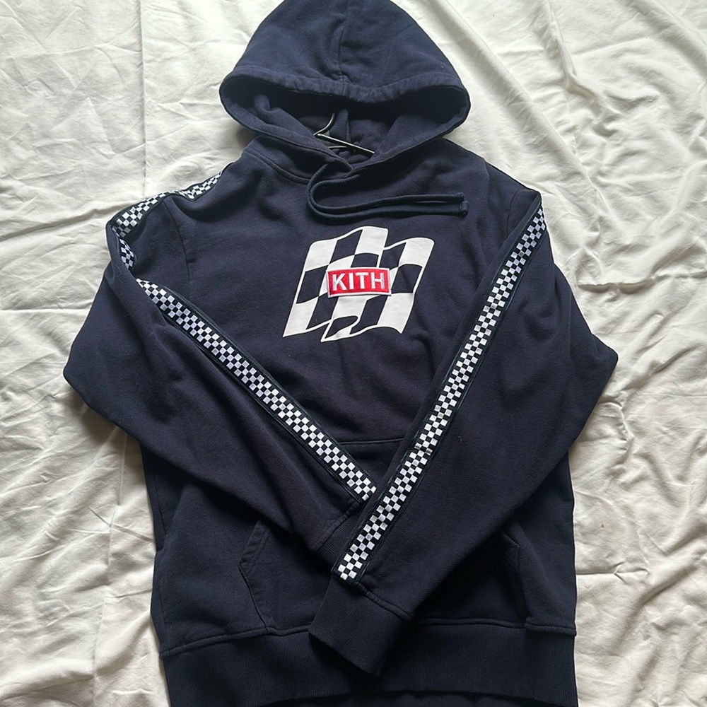 KITH RACING HOODIE NAVY